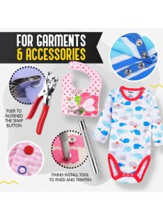   Patent Készlet (100 db) - Ruházati és Textilipari Rögzítőelemek Gyűjteménye