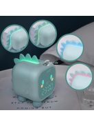 Dinós ébresztőóra rózsaszín, gyerekeknek szánt dekoratív ébresztőóra