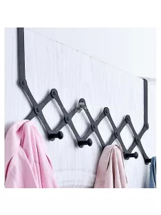   Összehajtható ruhafogas fekete színben, helytakarékos tároláshoz