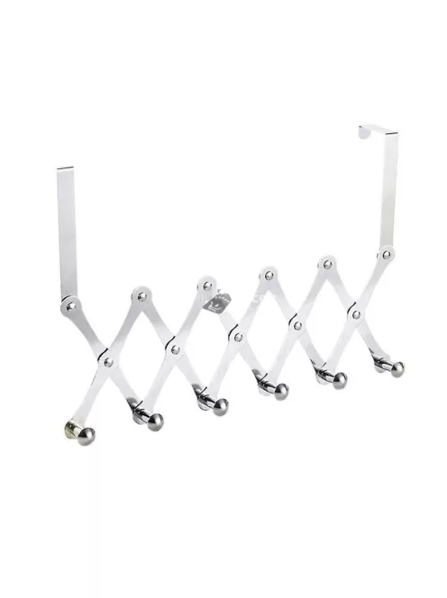 Összehajtható ruhafogas fekete színben, helytakarékos tároláshoz