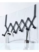 Összehajtható ruhafogas fekete színben, helytakarékos tároláshoz