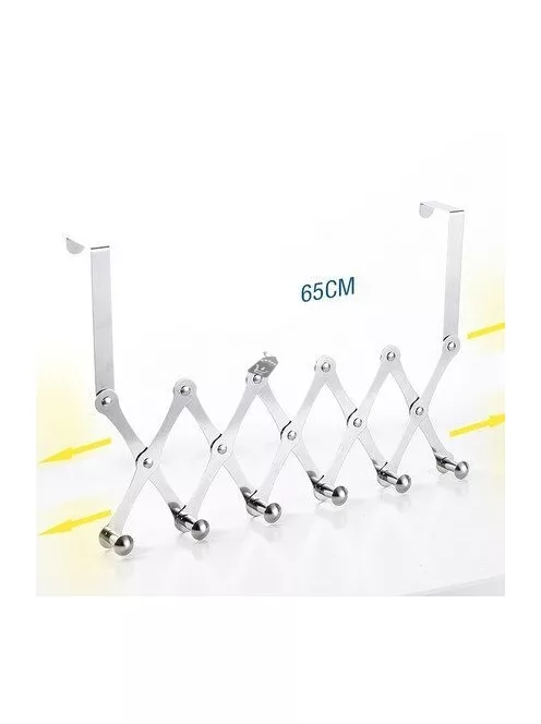 Összehajtható ruhafogas fekete színben, helytakarékos tároláshoz