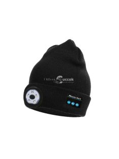   Bluetooth sapka beépített LED világítással zenehallgatáshoz és éjszakai láthatósághoz