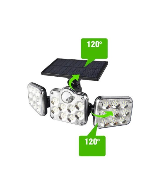 Ultra Erős Fényű Mozgásérzékelős Kültéri LED Biztonsági Lámpa