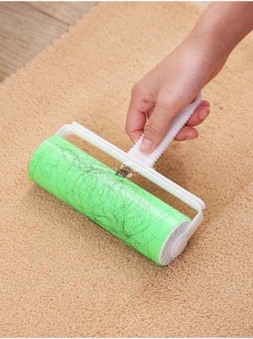 Lemosható szöszeltávolító henger kék - újrahasználható tisztító eszköz ruhákhoz és bútorokhoz