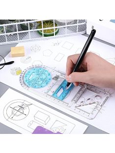   Sokoldalú Geometriai Vonalzó - Precíziós Mérőeszköz Tervezéshez és Rajzoláshoz