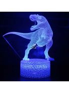 3D Dinoszaurusz LED Éjjeli Lámpa - T-Rex Gyerekszobába