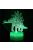 3D Dinoszaurusz LED Éjjeli Lámpa - T-Rex Gyerekszobába