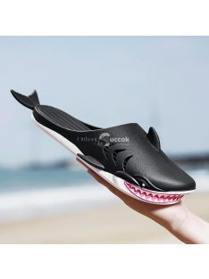   Cá-Papucs a Legvagányabb Strandpapucs - Fekete Uniszex Méret 36-37 Kényelmes és Stílusos Strandviseletre