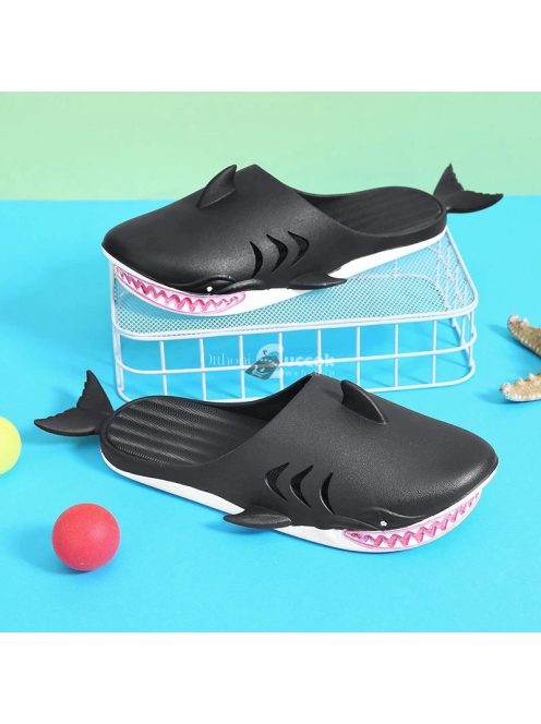 Cá-Papucs a Legvagányabb Strandpapucs - Fekete Uniszex Méret 36-37 Kényelmes és Stílusos Strandviseletre