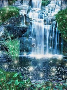   Gyémánt Kirakó Készlet - Szivárvány-vízesés Tájkép Kézműves Dekorációhoz