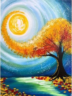   Gyémánt Kirakó Készlet - Szivárvány-vízesés Tájkép Kézműves Dekorációhoz