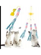 Függő cica játék hernyó - Interaktív macskajáték szórakoztató és mozgásfejlesztő célokra