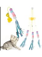 Függő cica játék hernyó - Interaktív macskajáték szórakoztató és mozgásfejlesztő célokra