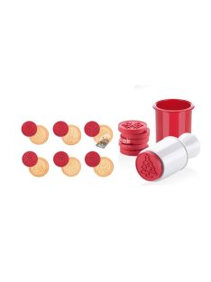 Keksz kiszúró és mintázó forma készlet sütéshez