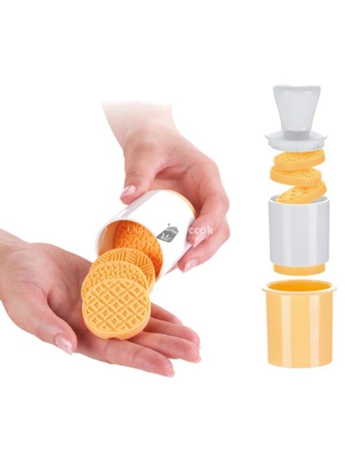 Keksz kiszúró és mintázó forma készlet sütéshez