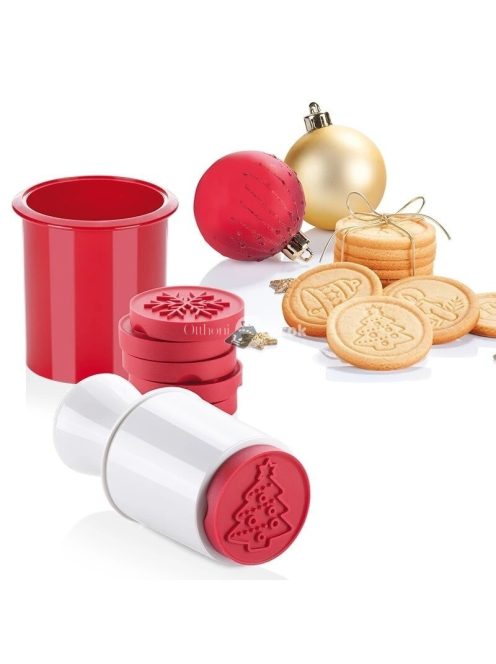 Keksz kiszúró és mintázó forma készlet sütéshez