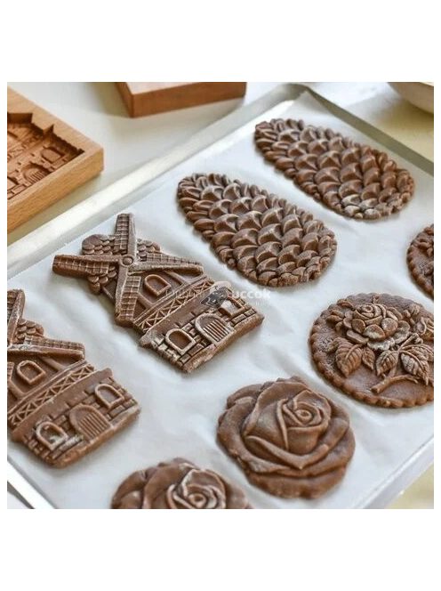 Kekszforma rózsa alakú sütéshez, konyhai eszköz