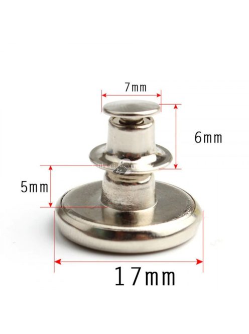 Farmergyorsgomb Készlet, 10db - Könnyen Felhelyezhető Farmergombok