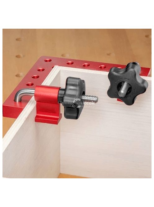 Sarokszorító, sarokrögzítő faipari és barkács projektekhez