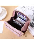 Fekete cipzáros crossbody női táska mindennapi használatra