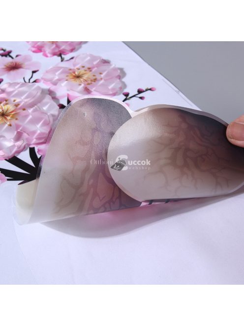 3D-s Piros Virág Falmatrica Dekorációs Célra