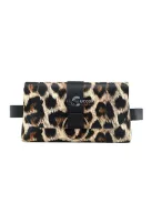 Divatos övtáska zebra mintás fekete színben, praktikus mindennapi használatra