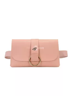   Divatos övtáska zebra mintás fekete színben, praktikus mindennapi használatra