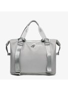 Szürke, vízálló, összehajtható és bővíthető hátizsák utazáshoz és mindennapi használatra