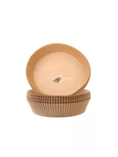   Air fryer sütőpapír, kör alakú, 16 cm, 50 db, forrólevegős sütőbe használható sütőpapír