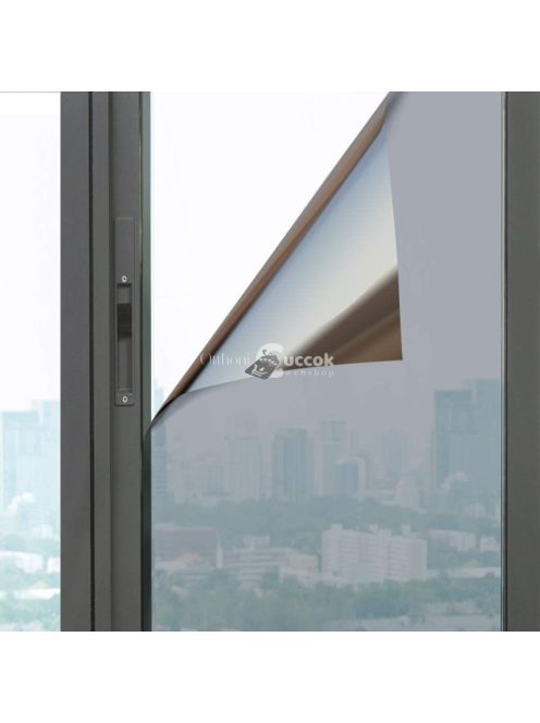 Fényvisszaverő ablakfólia, árnyékoló tükörfólia 90 x 200 cm - Napvédő és hőszigetelő ablaküveg fólia otthoni és irodai használatra