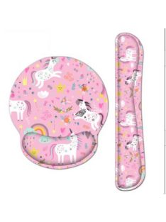   Csuklótámasz és egérpad szett Cicás mintával, ergonomikus kialakítás számítógépes munkához