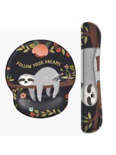   Csuklótámasz és egérpad szett Cicás mintával, ergonomikus kialakítás számítógépes munkához