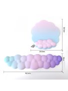 Csuklótámasz és egérpad szett Cicás mintával, ergonomikus kialakítás számítógépes munkához