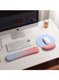   Csuklótámasz és ergonomikus egérpad szett, bordó színben, kényelmes irodai használathoz