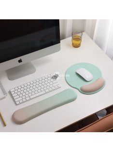   Csuklótámasz és ergonomikus egérpad szett, bordó színben, kényelmes irodai használathoz