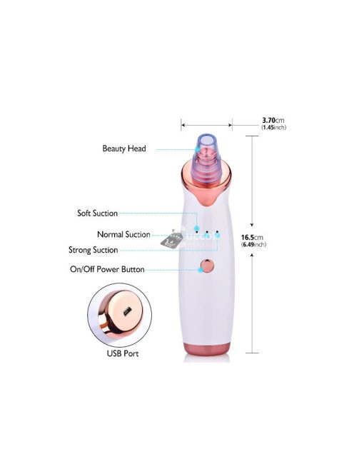 Vákuumos mitesszer eltávolító arctisztító gép bőrfiatalításhoz és pórustisztításhoz