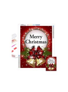   Karácsonyi gyémánthímzési készlet - Mikulás mintával, kreatív kézműves dekorációs csomag