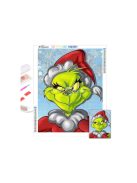 Karácsonyi gyémánthímzési készlet - Mikulás mintával, kreatív kézműves dekorációs csomag