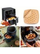 50 db-os Air Fryer Sütőpapír – Egészséges Olajmentes Sütéshez