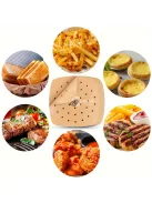 50 db-os Air Fryer Sütőpapír – Egészséges Olajmentes Sütéshez