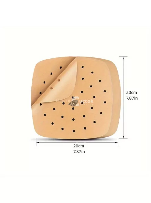 50 db-os Air Fryer Sütőpapír – Egészséges Olajmentes Sütéshez