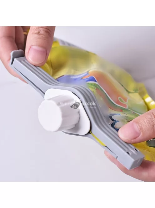 4 darabos Kupakos zacskó záró - Praktikus Élelmiszer Tároló Kiegészítő