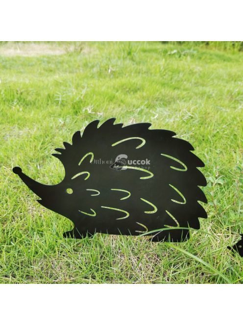 Sündisznós kültéri kerámia kerti dekoráció díszítőelem