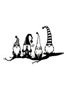 Karácsonyi manók kültéri kerti dekoráció ünnepi díszítéshez