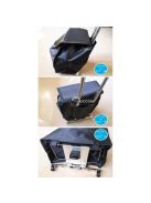 Mini összecsukható kerekes kocsi poggyászhoz és bevásárlótáskához, praktikus szállító eszköz