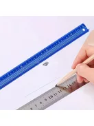 2 db-os Mérővonalzó szett csúszásgátló talppal precíziós méréshez