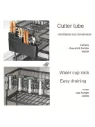 3 Szintes edény csepegtető állvány konyhai tároló és szárító rendszerrel