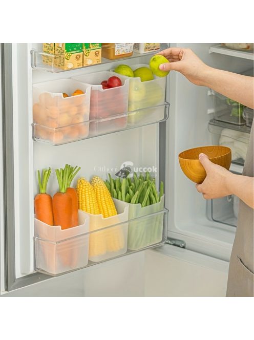 3 db-os Hűtő Rendszerező Doboz Szett - Praktikus Tárolómegoldás Konyhai Szervezéshez