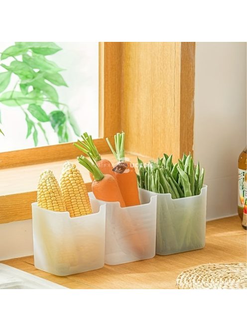 3 db-os Hűtő Rendszerező Doboz Szett - Praktikus Tárolómegoldás Konyhai Szervezéshez